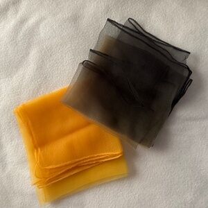 2 - 50s chiffon scarves (see sizes)
